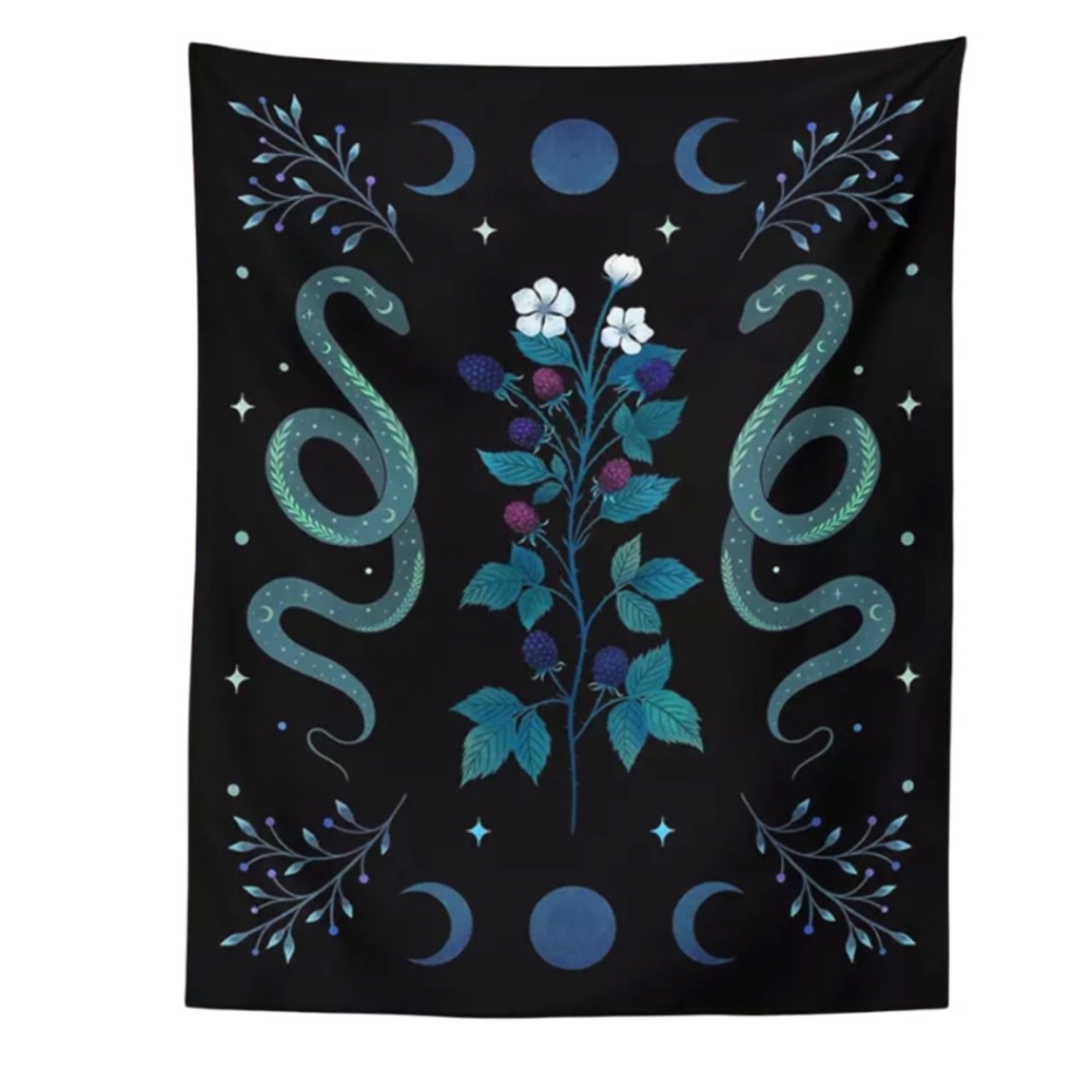 Serpent & Lunar Cycle Wall Hanging 95 x 73 cm new